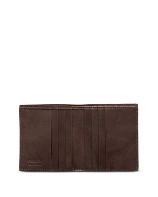 Prada Brown Leather Wallet for men