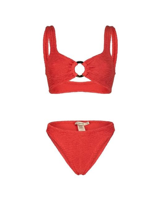 Paramidonna Irina Ring-Detail Textured Bikini