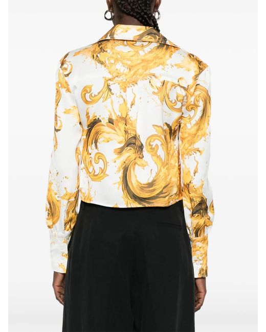 Versace Jeans Couture Metallic Blouse À Imprimé Baroque