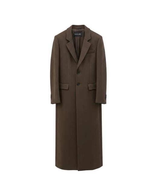 Rundholz Black Label Brown Straight-Cut Notched-Lapel Coat