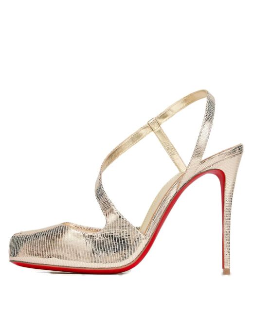 Maison Margiela Natural 100Mm X Christian Louboutin Loubiella Pumps