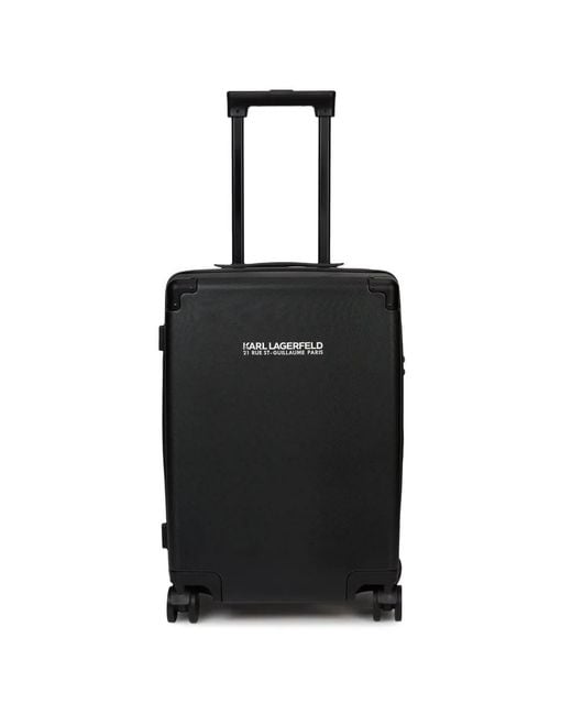 Karl Lagerfeld Black Rue St-Guillaume Trolley Case for men