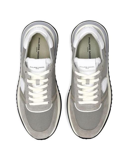 Philippe Model White Tropez 2.1 Shield-Shape-Patch Sneakers for men