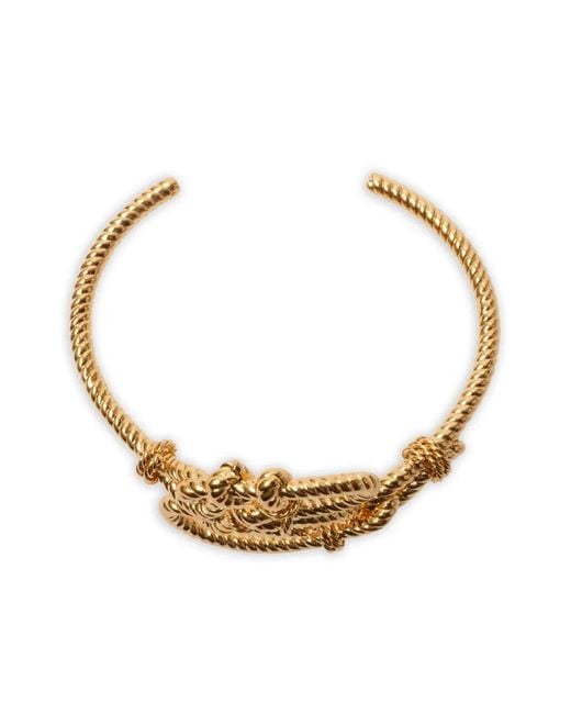 Burberry Nautical Knot Armband in het Metallic