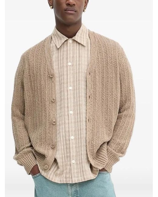 Samsøe & Samsøe Natural Checked Short-Sleeve Shirt for men