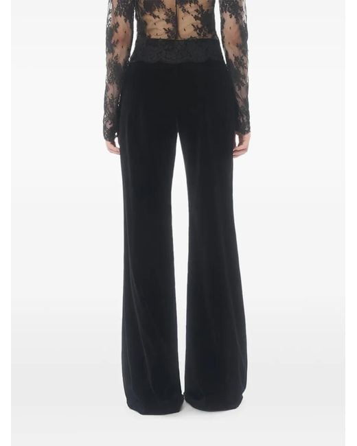 Valentino Garavani Black Velvet Trousers