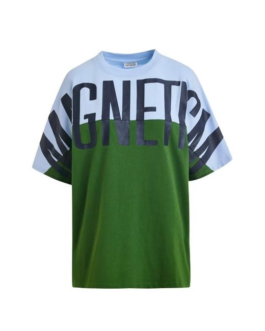 Essentiel Antwerp Green Lettering-Print T-Shirt