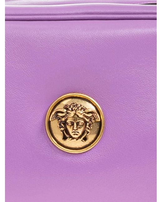Versace Purple Emblème Shoulder Bag