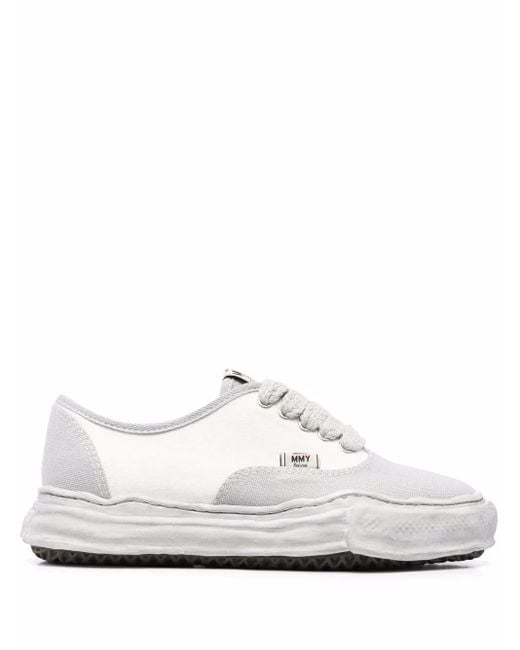Maison Mihara Yasuhiro White Baker Panelled Canvas Sneakers for men