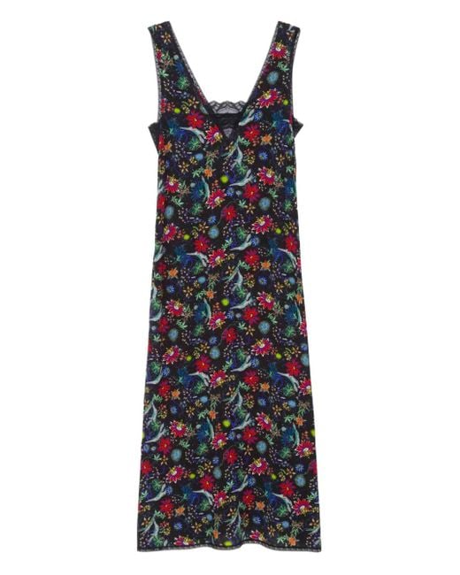 Abito Midi Renzo A Fiori di Zadig & Voltaire in Blue