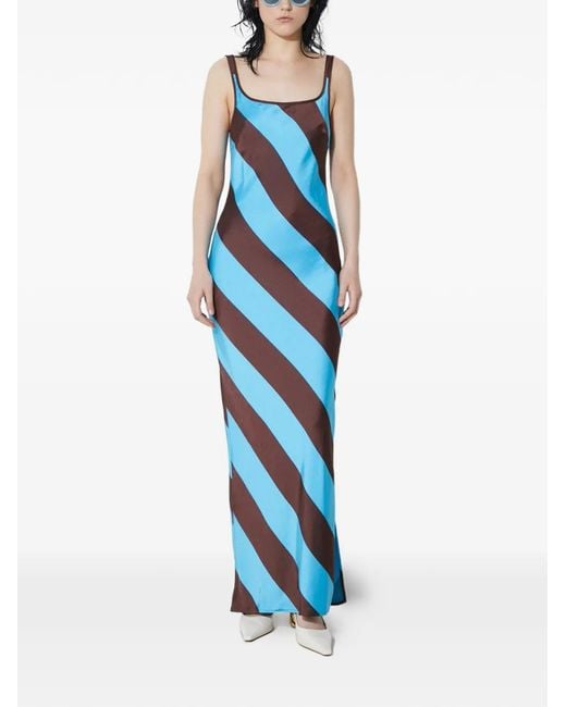 Samsøe & Samsøe Blue Striped Split Dress