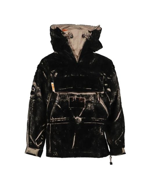 Napapijri Black X Pdf Skidoo Faux-Fur Jacket for men