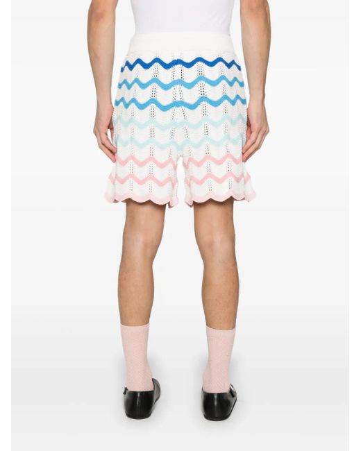 Casablanca Blue Wave Shorts for men