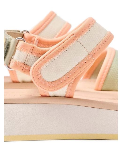 HOFF Pink Platform Touch-Strap Sandals