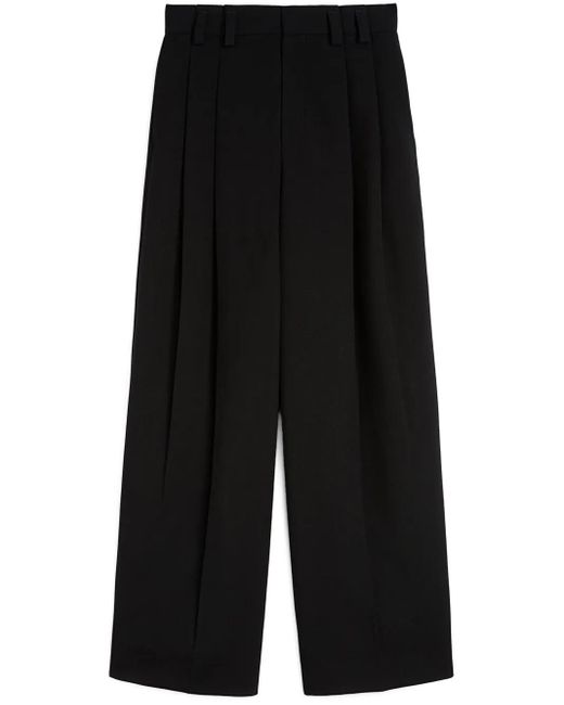 メンズ Jil Sander プリーツディテール パンツ Black