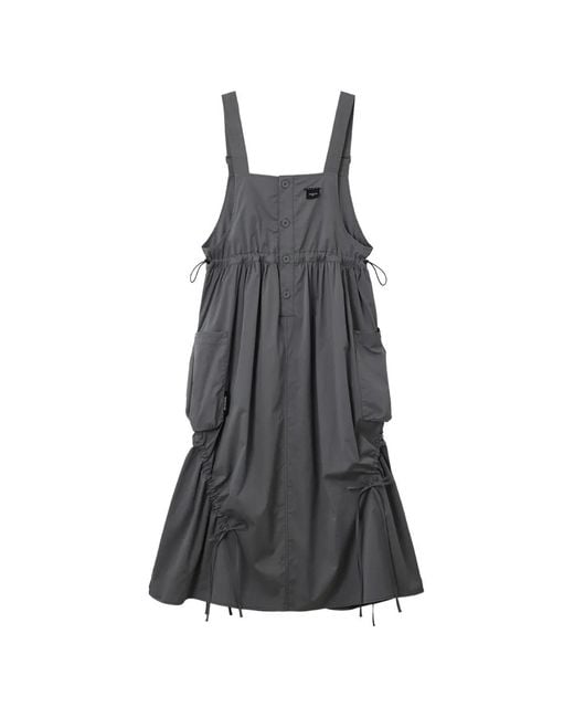 Musium Div. Gray Button Pockets Dress