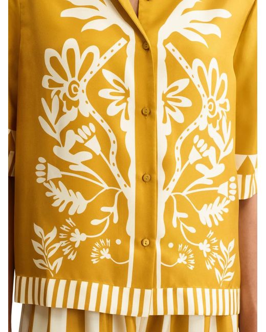 Eres Metallic Silk Shirt