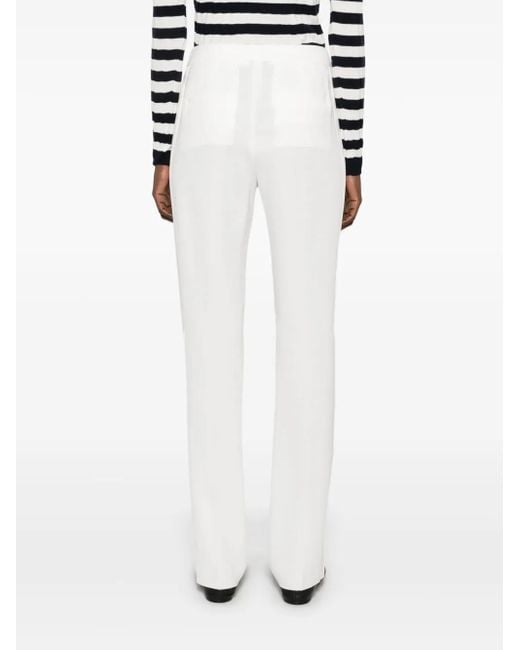 Max Mara White Cady Trousers