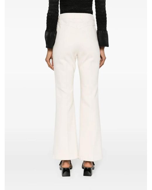 Patou Natural Flared Denim Trousers