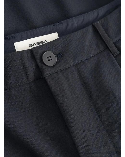 Gabba Black Gabjoli Pleated Tailored Shorts for men
