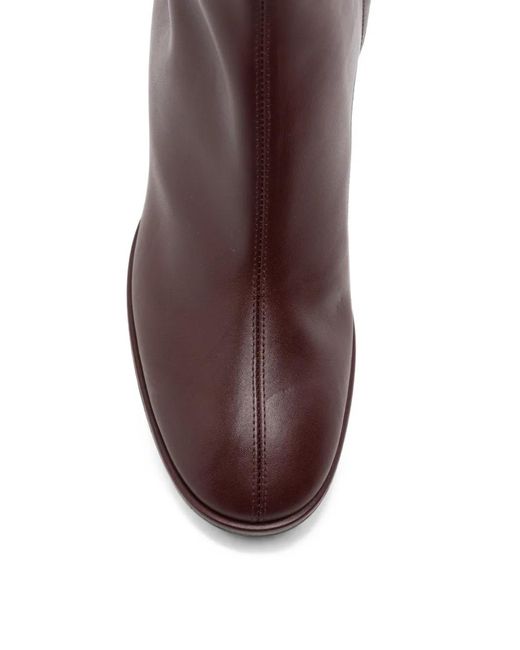 Aeyde Brown Leather Ankle Boots