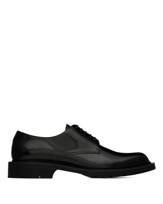 Zapatos Derby De Ante Saint Laurent de Ante de color Negro para hombre Hombre Zapatos de Zapatos con cordones de Zapatos Derby 