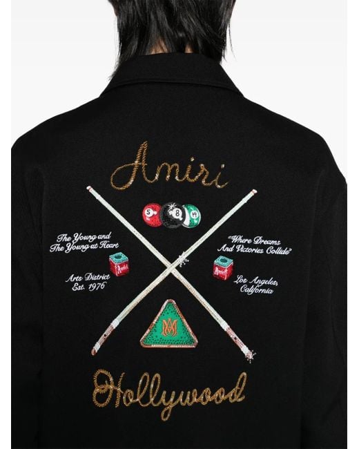 Amiri Black Bead-Embellished Jacket for men