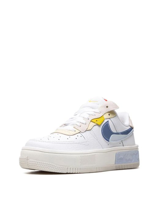 Nike White Air Force 1 Fontanka "Set To Rise" Sneakers