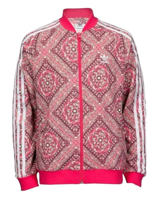 Adidas Pink Superstar Zip-up Track Jacket