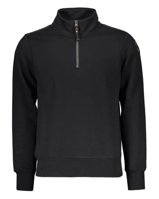 Zip-collar sweatshirt Parajumpers de hombre de color Black