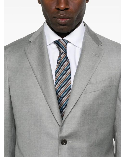 Boglioli Gray Wool Suit for men