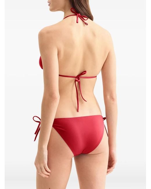 Eres Red Mouna Triangle Bikini Top