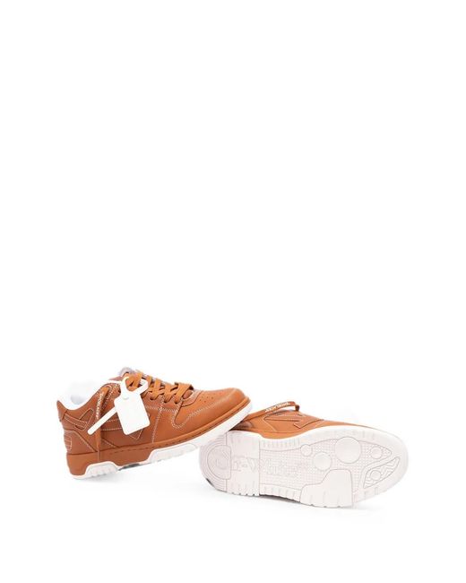 Off-White c/o Virgil Abloh Brown Out Of Office Sneakers for men