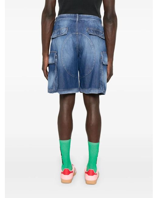 Bermudas Cargo Vaqueras DSquared² de hombre de color Blue