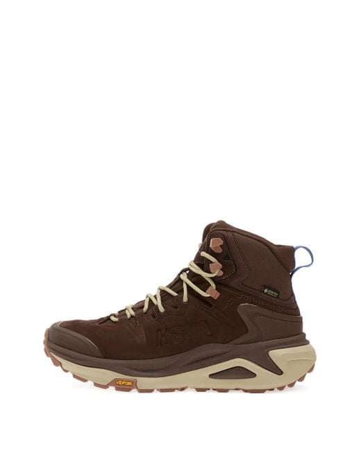 Hoka One One Kaha 3 Gore-Tex Wandellaarzen Met Veters in het Brown voor heren
