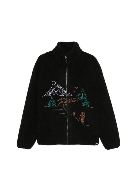 Picture Black Hafdals Emb Embroidered Zip-Up Jacket for men