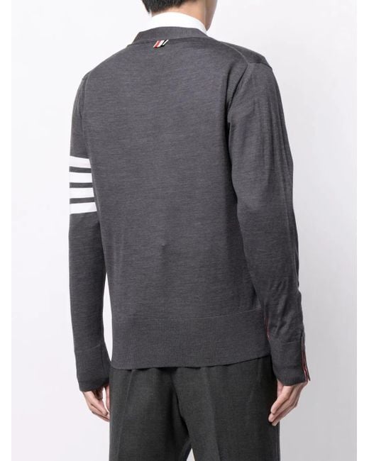 Thom Browne Vest Met V-Hals in het Gray voor heren