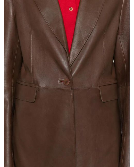 P.A.R.O.S.H. Brown Patch-Pocket Jacket