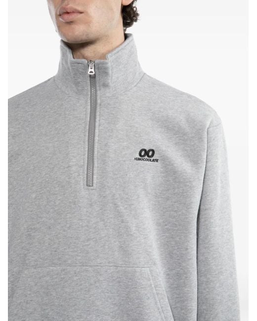 メンズ Chocoolate ジップアップ スウェットシャツ Gray