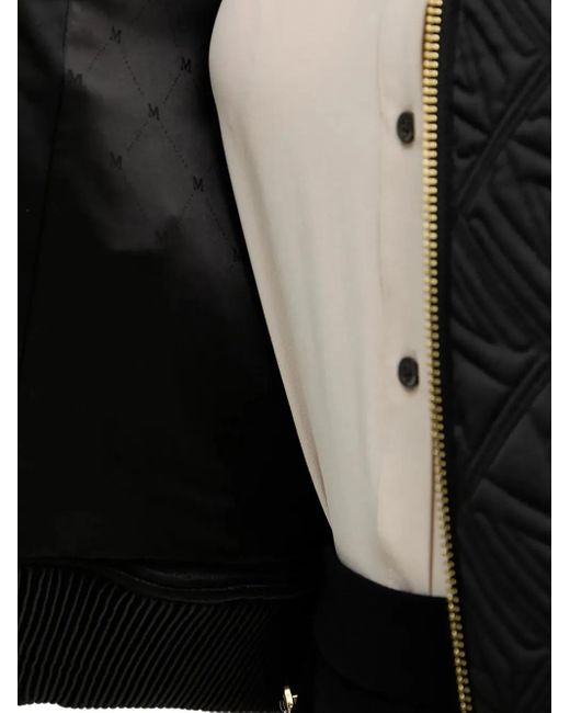 MARCIANO BY GUESS Black Quilted Zip Jacket