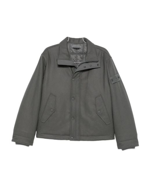 メンズ Stone Island Ghost フランネルジャケット Gray
