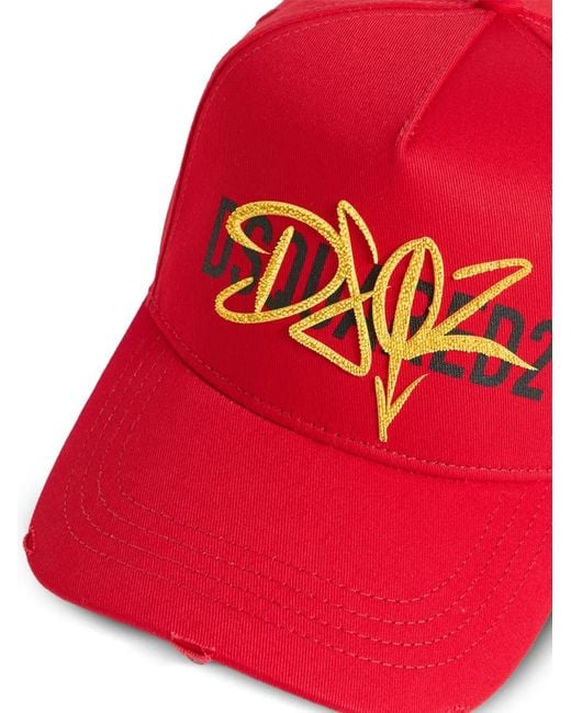 Gorra Con Logo DSquared² de hombre de color Red