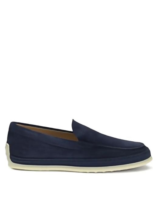 Tod's Blue Round-Toe Loafers for men