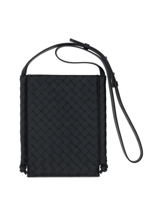 Bottega Veneta Black Small Loop Flat Crossbody Bag for men