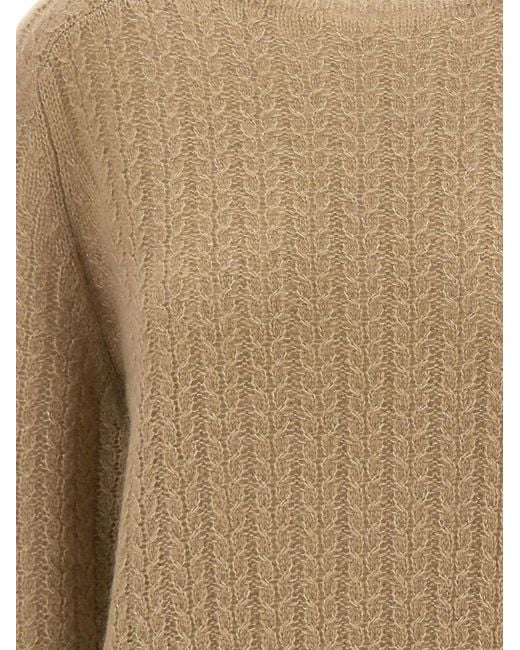 Hemisphere Natural Cable-Knit Sweater