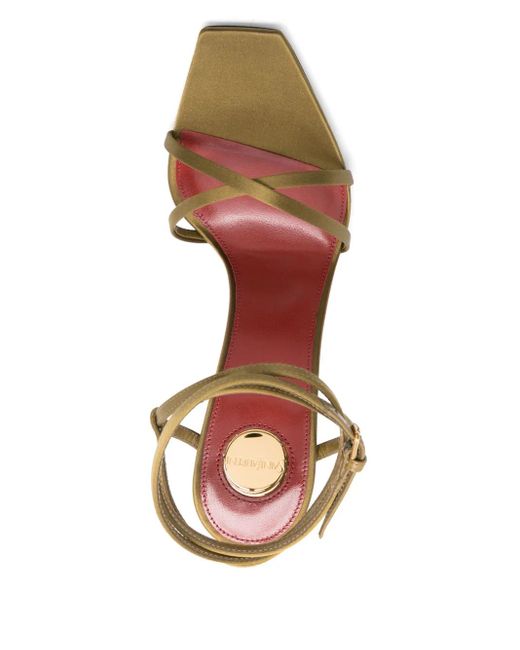 Saint Laurent Metallic Opyum Sandalen 110Mm