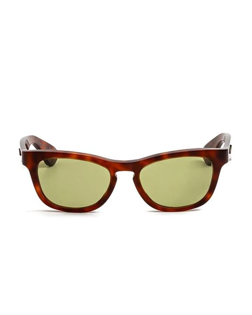Marni Natural Geometric Frame Sunglasses