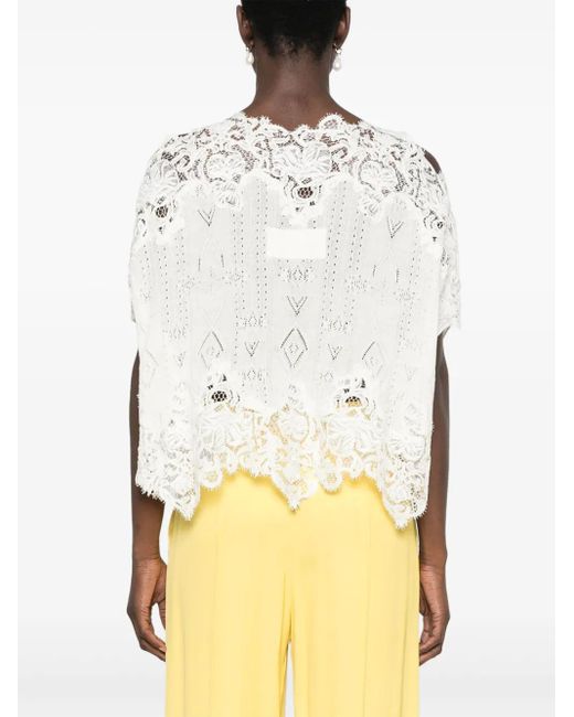 Ermanno Scervino White Besticktes Top