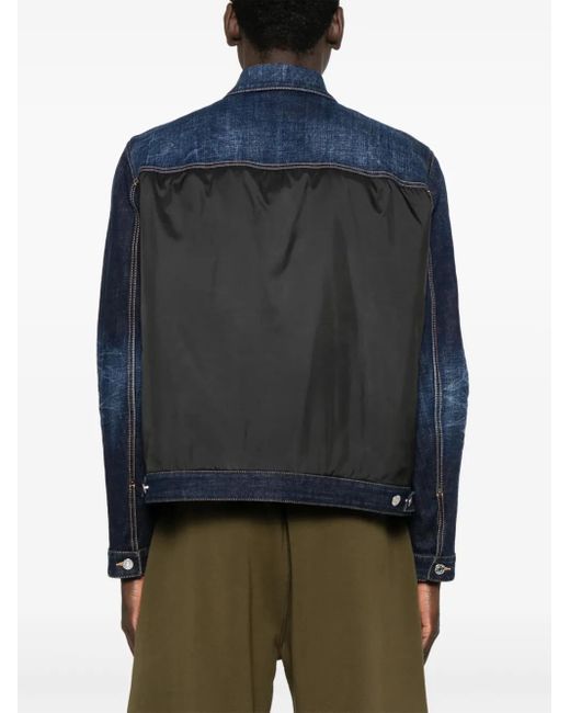 メンズ DSquared² デニム パデッドジャケット Blue