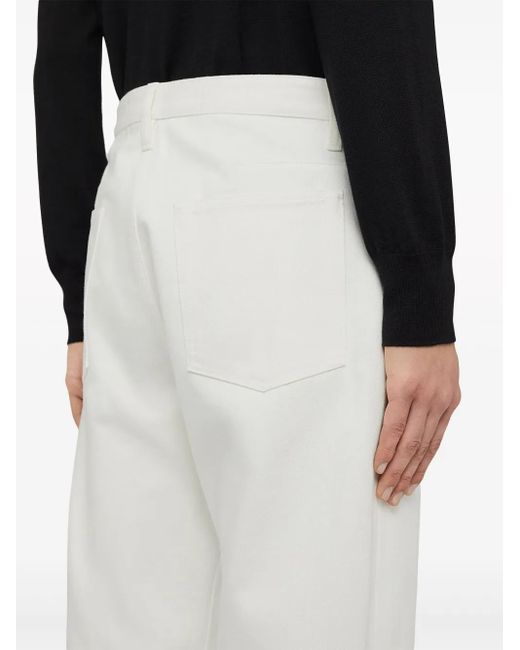 メンズ Jil Sander ミッドライズ ストレートジーンズ White